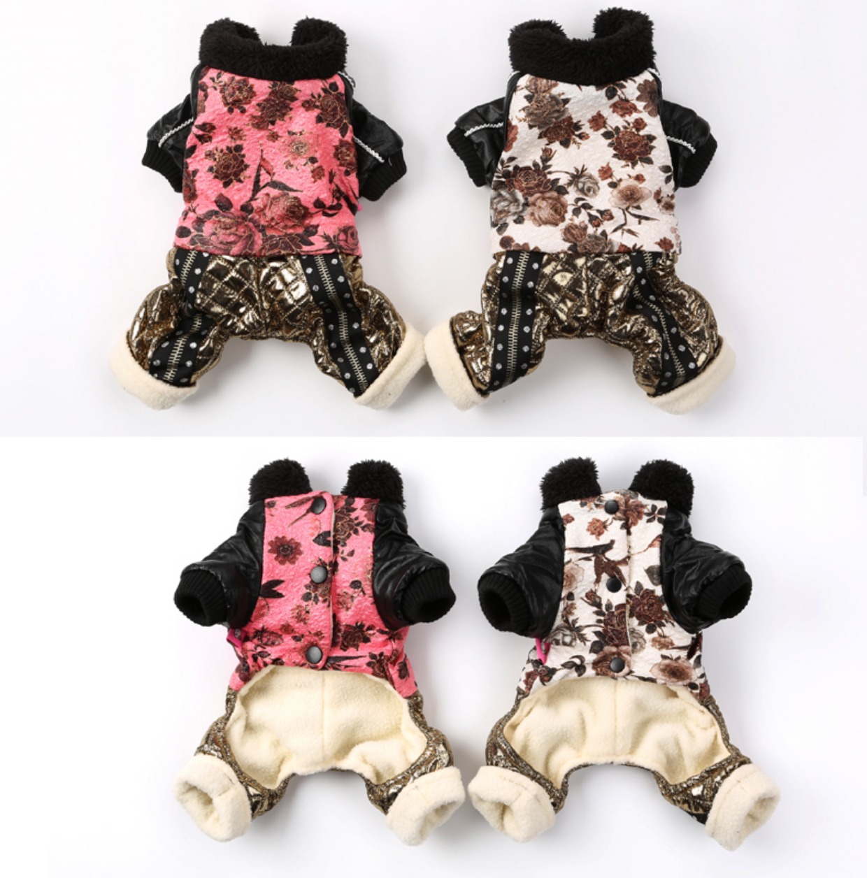 Quần áo chó, quần áo thú cưng, chó nhỏ, quần áo mùa thu và mùa đông, gấu Teddy, ấm, dày, quần áo bốn chân, chó con, áo khoác bông - Quần áo & phụ kiện thú cưng phụ kiện chó mèo